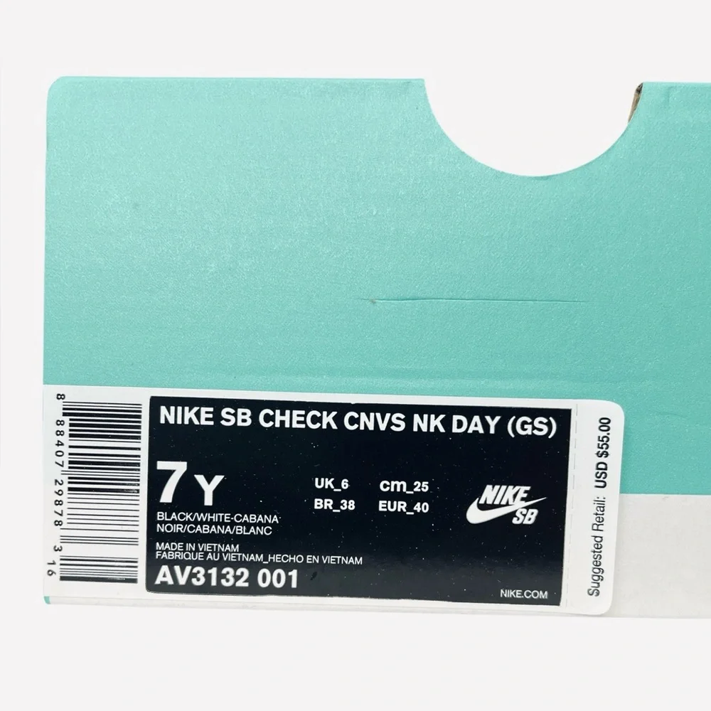 Nike SB Check Canvas GS Have A Nike Day Girls Youth Shoes Sneakers Size 7Y